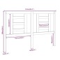 Testiera per Letto Bianca 141x4x100cm in Legno Massello di Pino Testiera per Letto Bianca 141x4x100cm in Legno Massello di Pino