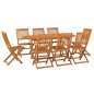 vidaXL Set da Pranzo da Giardino 9 pz in Legno Massello di Acacia vidaXL Set da Pranzo da Giardino 9 pz in Legno Massello di Acacia