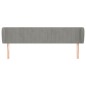 Testiera ad Orecchio Grigio Chiaro 183x23x78/88 cm in Velluto Testiera ad Orecchio Grigio Chiaro 183x23x78/88 cm in Velluto