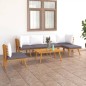 vidaXL Set Divani da Giardino 7 pz con Cuscini in Massello di Acacia vidaXL Set Divani da Giardino 7 pz con Cuscini in Massello di Acacia