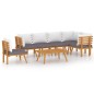 vidaXL Set Divani da Giardino 7 pz con Cuscini in Massello di Acacia vidaXL Set Divani da Giardino 7 pz con Cuscini in Massello di Acacia