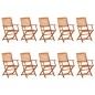 vidaXL Set Pranzo da Giardino 11 pz in Legno Massello di Acacia vidaXL Set Pranzo da Giardino 11 pz in Legno Massello di Acacia