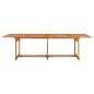 vidaXL Set Pranzo da Giardino 11 pz in Legno Massello di Acacia vidaXL Set Pranzo da Giardino 11 pz in Legno Massello di Acacia