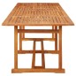 vidaXL Set Pranzo da Giardino 11 pz in Legno Massello di Acacia vidaXL Set Pranzo da Giardino 11 pz in Legno Massello di Acacia
