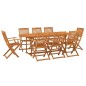 vidaXL Set da Pranzo da Giardino 7 pz in Legno Massello di Acacia