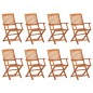 vidaXL Set da Pranzo da Giardino 7 pz in Legno Massello di Acacia