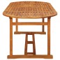 vidaXL Set da Pranzo da Giardino 7 pz in Legno Massello di Acacia