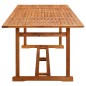 vidaXL Set Pranzo da Giardino 9 pz in Legno Massello di Acacia vidaXL Set Pranzo da Giardino 9 pz in Legno Massello di Acacia