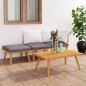 vidaXL Set Divani da Giardino 4 pz con Cuscini in Massello di Acacia vidaXL Set Divani da Giardino 4 pz con Cuscini in Massello di Acacia