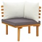 vidaXL Set Divani da Giardino 4 pz con Cuscini in Massello di Acacia vidaXL Set Divani da Giardino 4 pz con Cuscini in Massello di Acacia