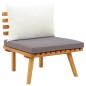 vidaXL Set Divani da Giardino 4 pz con Cuscini in Massello di Acacia vidaXL Set Divani da Giardino 4 pz con Cuscini in Massello di Acacia