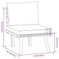 vidaXL Set Divani da Giardino 4 pz con Cuscini in Massello di Acacia vidaXL Set Divani da Giardino 4 pz con Cuscini in Massello di Acacia