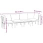 vidaXL Set Divani da Giardino 4 pz con Cuscini in Massello di Acacia vidaXL Set Divani da Giardino 4 pz con Cuscini in Massello di Acacia