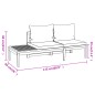 vidaXL Set Divani Giardino 3 pz Cuscini Bianco Crema in Legno d'Acacia vidaXL Set Divani Giardino 3 pz Cuscini Bianco Crema in Legno d'Acacia