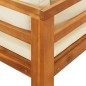 vidaXL Lettini Prendisole con Cuscini Crema 2 pz Legno d'Acacia vidaXL Lettini Prendisole con Cuscini Crema 2 pz Legno d'Acacia