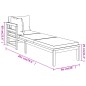 vidaXL Lettini Prendisole con Cuscini Crema 2 pz Legno d'Acacia vidaXL Lettini Prendisole con Cuscini Crema 2 pz Legno d'Acacia