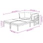 vidaXL Lettini Prendisole con Cuscini Crema 2 pz Legno d'Acacia vidaXL Lettini Prendisole con Cuscini Crema 2 pz Legno d'Acacia