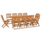 vidaXL Set da Pranzo da Giardino 11 pz in Legno Massello di Acacia vidaXL Set da Pranzo da Giardino 11 pz in Legno Massello di Acacia