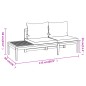 vidaXL Set Divani Giardino 3 pz con Cuscini Grigio Scuro Legno Acacia