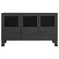 vidaXL Credenza Antracite Industriale 105x35x62 cm in Metallo e Vetro vidaXL Credenza Antracite Industriale 105x35x62 cm in Metallo e Vetro
