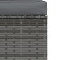 vidaXL Set Divani da Giardino 4 pz con Cuscini in Polyrattan Grigio vidaXL Set Divani da Giardino 4 pz con Cuscini in Polyrattan Grigio