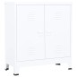 vidaXL Armadio Classificatore Industriale Bianco 90x40x100 cm Acciaio