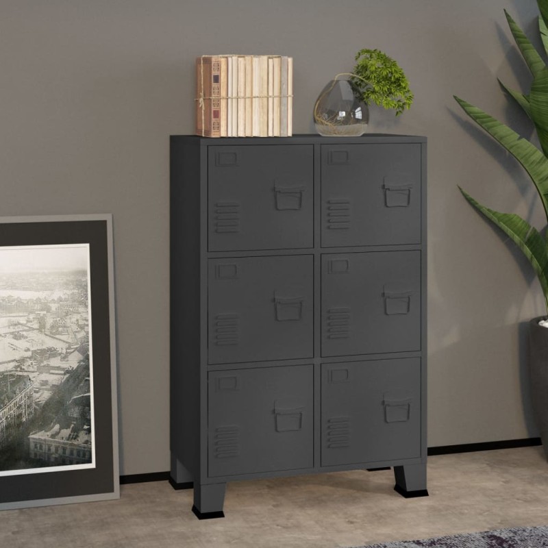 vidaXL Classificatore Industriale Antracite 75x40x115 cm in Metallo vidaXL Classificatore Industriale Antracite 75x40x115 cm in Metallo