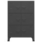 vidaXL Classificatore Industriale Antracite 75x40x115 cm in Metallo vidaXL Classificatore Industriale Antracite 75x40x115 cm in Metallo