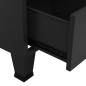 vidaXL Armadio Industriale Nero 90x50x180 cm in Metallo vidaXL Armadio Industriale Nero 90x50x180 cm in Metallo