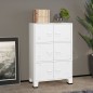 vidaXL Armadio Classificatore Industriale Bianco 75x40x115 cm Metallo vidaXL Armadio Classificatore Industriale Bianco 75x40x115 cm Metallo