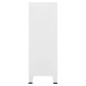 vidaXL Armadio Classificatore Industriale Bianco 75x40x115 cm Metallo vidaXL Armadio Classificatore Industriale Bianco 75x40x115 cm Metallo