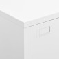 vidaXL Armadio Classificatore Industriale Bianco 75x40x115 cm Metallo vidaXL Armadio Classificatore Industriale Bianco 75x40x115 cm Metallo