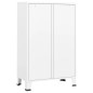 vidaXL Armadio Industriale Bianco 67x35x107 cm in Acciaio vidaXL Armadio Industriale Bianco 67x35x107 cm in Acciaio
