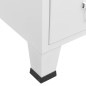 vidaXL Armadio Industriale Bianco 67x35x107 cm in Acciaio vidaXL Armadio Industriale Bianco 67x35x107 cm in Acciaio