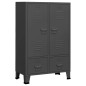 vidaXL Armadio Industriale Antracite 67x35x107 cm in Acciaio vidaXL Armadio Industriale Antracite 67x35x107 cm in Acciaio