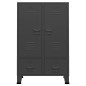vidaXL Armadio Industriale Antracite 67x35x107 cm in Acciaio vidaXL Armadio Industriale Antracite 67x35x107 cm in Acciaio