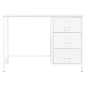 vidaXL Scrivania Industriale con Cassetti Bianca 105x52x75 cm Acciaio vidaXL Scrivania Industriale con Cassetti Bianca 105x52x75 cm Acciaio