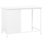 vidaXL Scrivania Industriale con Cassetti Bianca 105x52x75 cm Acciaio vidaXL Scrivania Industriale con Cassetti Bianca 105x52x75 cm Acciaio