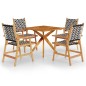 vidaXL Set Mobili da Pranzo per Giardino 5 pz Legno Massello di Acacia vidaXL Set Mobili da Pranzo per Giardino 5 pz Legno Massello di Acacia