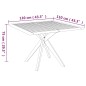 vidaXL Set Mobili da Pranzo per Giardino 5 pz Legno Massello di Acacia vidaXL Set Mobili da Pranzo per Giardino 5 pz Legno Massello di Acacia