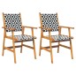 vidaXL Set Mobili da Pranzo per Giardino 3 pz Legno Massello di Acacia vidaXL Set Mobili da Pranzo per Giardino 3 pz Legno Massello di Acacia