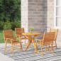 vidaXL Set Mobili da Pranzo per Giardino 5 pz Legno Massello di Acacia vidaXL Set Mobili da Pranzo per Giardino 5 pz Legno Massello di Acacia