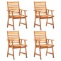 vidaXL Set Mobili da Pranzo per Giardino 5 pz Legno Massello di Acacia vidaXL Set Mobili da Pranzo per Giardino 5 pz Legno Massello di Acacia