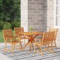 vidaXL Set Mobili da Pranzo per Giardino 5 pz Legno Massello di Acacia vidaXL Set Mobili da Pranzo per Giardino 5 pz Legno Massello di Acacia