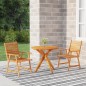 vidaXL Set Mobili da Pranzo per Giardino 3 pz Legno Massello di Acacia vidaXL Set Mobili da Pranzo per Giardino 3 pz Legno Massello di Acacia