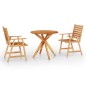 vidaXL Set Mobili da Pranzo per Giardino 3 pz Legno Massello di Acacia vidaXL Set Mobili da Pranzo per Giardino 3 pz Legno Massello di Acacia