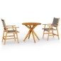 vidaXL Set Mobili da Pranzo per Giardino 3 pz Legno Massello di Acacia vidaXL Set Mobili da Pranzo per Giardino 3 pz Legno Massello di Acacia