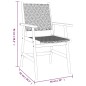 vidaXL Set Mobili da Pranzo per Giardino 3 pz Legno Massello di Acacia vidaXL Set Mobili da Pranzo per Giardino 3 pz Legno Massello di Acacia