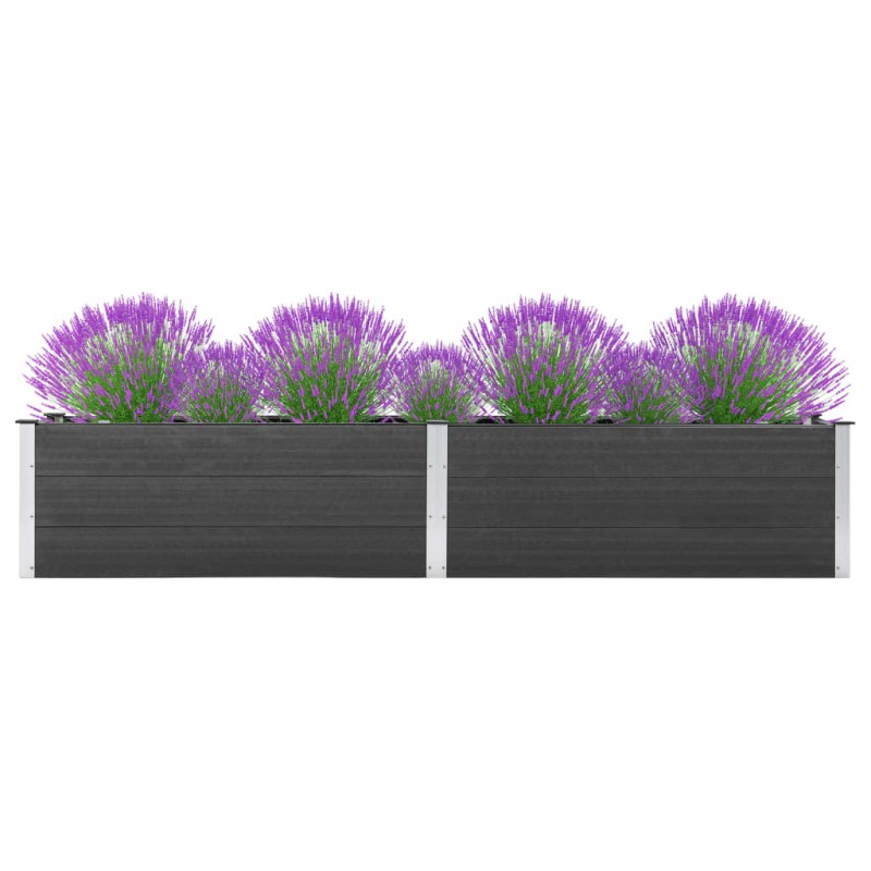 vidaXL Fioriera Rialzata da Giardino 200x50x54 cm in WPC Grigio vidaXL Fioriera Rialzata da Giardino 200x50x54 cm in WPC Grigio