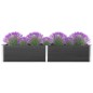 vidaXL Letto Rialzato da Giardino 200x100x54 cm in WPC Grigio vidaXL Letto Rialzato da Giardino 200x100x54 cm in WPC Grigio
